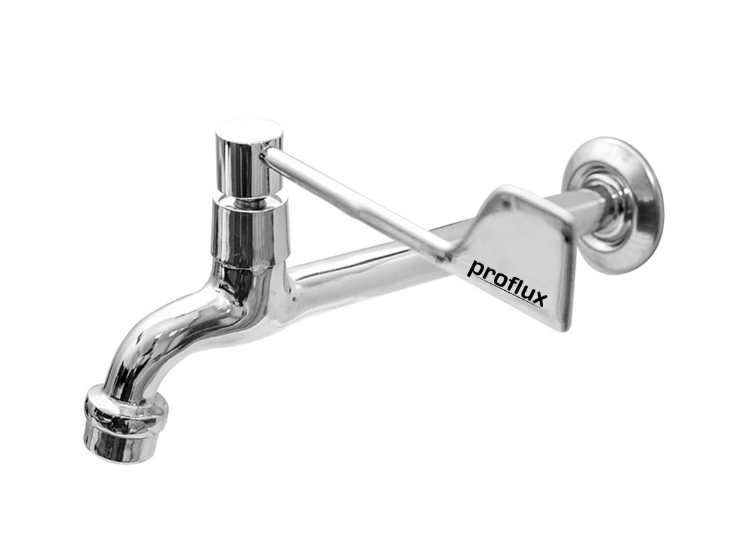 Torneira Clínica Alavanca Confort com arejador fixo de Parede 22 cm Proflux (21.077)